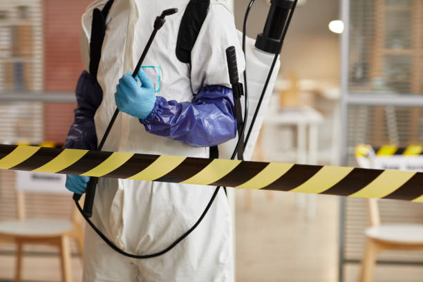 Professional Sewage Cleanup technician working in Hudson, NC